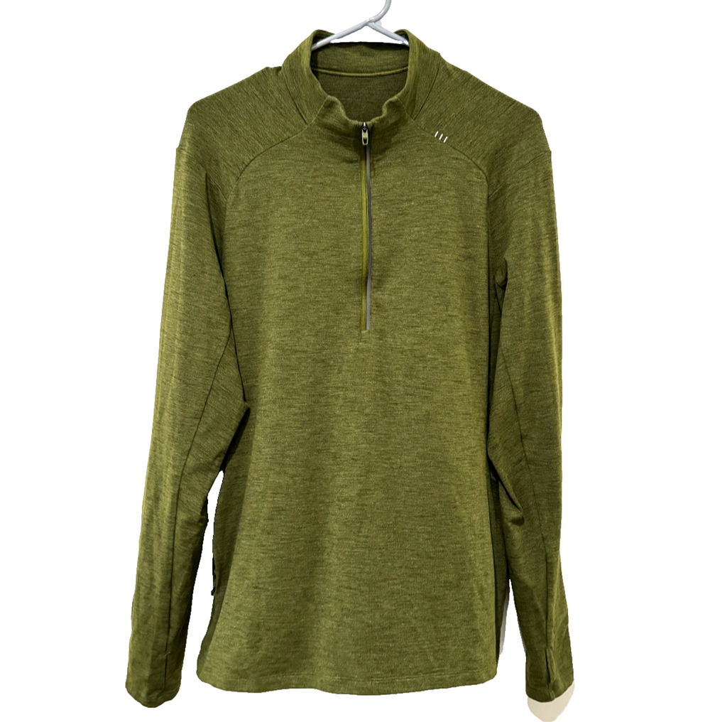 Lululemon Mens Pullover Surge Warm Half 1/2 Zip Size Large Rulu Performance
